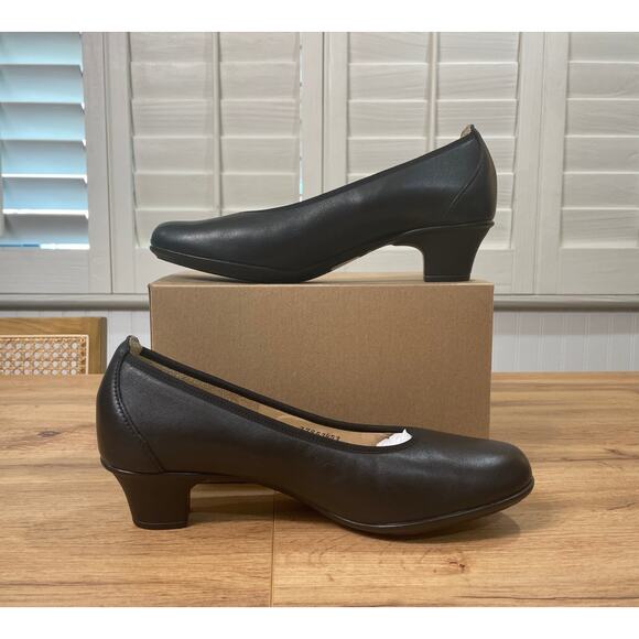SAS Milano Pump Black Genuine Leather Size 10 Narrow NWOB Dressy Office Shoe - Picture 8 of 11